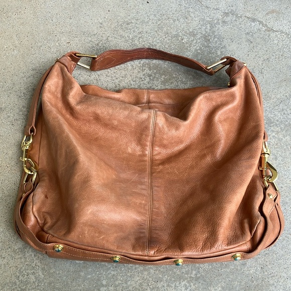 Rebecca Minkoff Brown Leather Slouchy Shoulder Bag - Picture 1 of 10